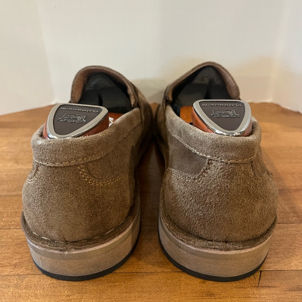 NEW Frank Wright Men's Brown Suede Loafers Size 8 - Picture 4 of 7